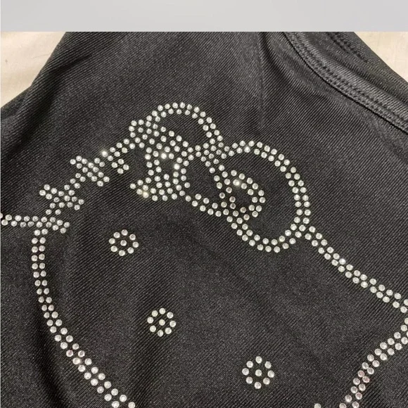 Size Small Hello Kitty White Pyjamas and Black Casual Tank Top - Picture 6 of 11